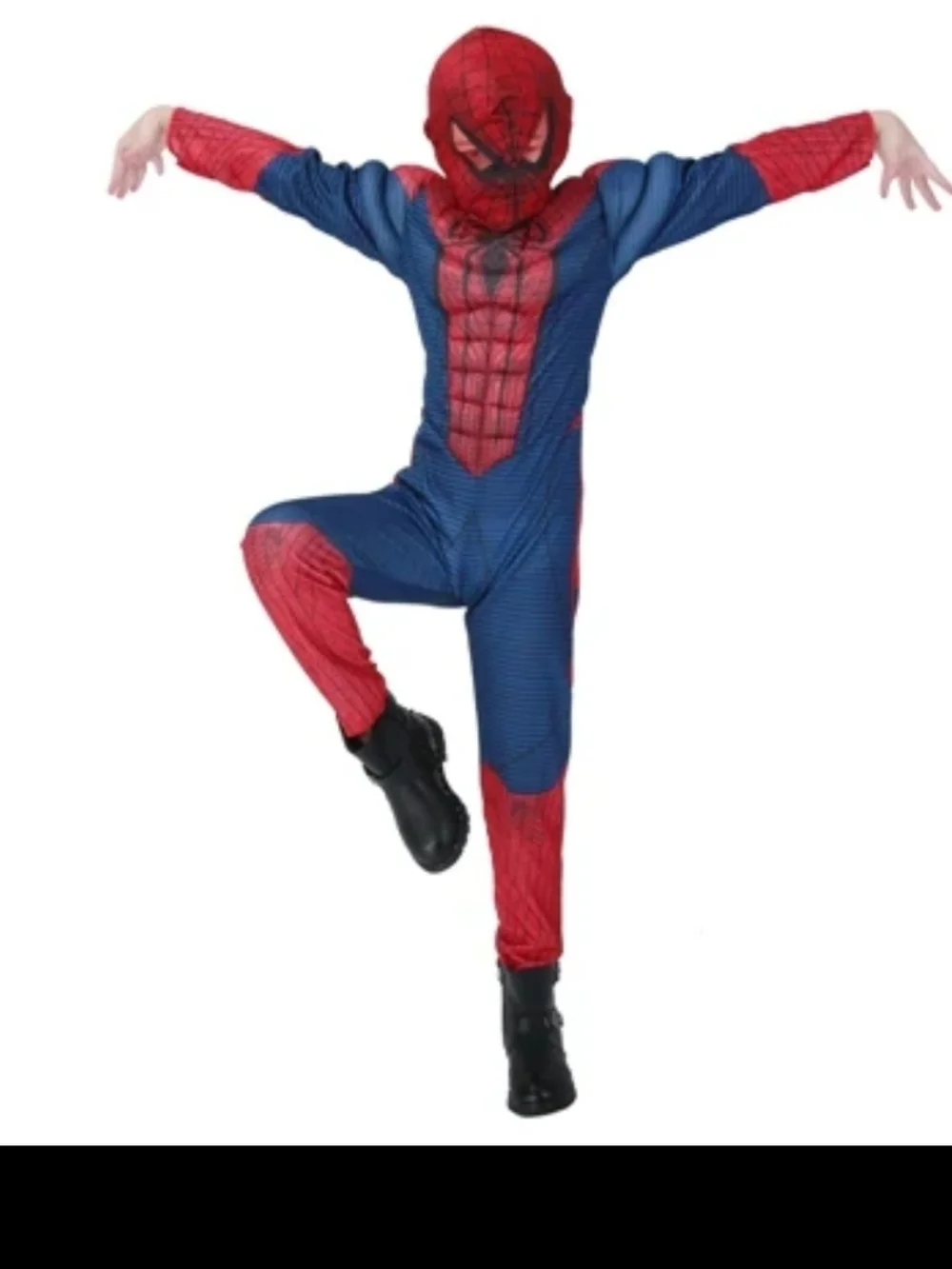 Spider-Man Kids Costume Suit with Mask - Red & Blue Full Padded